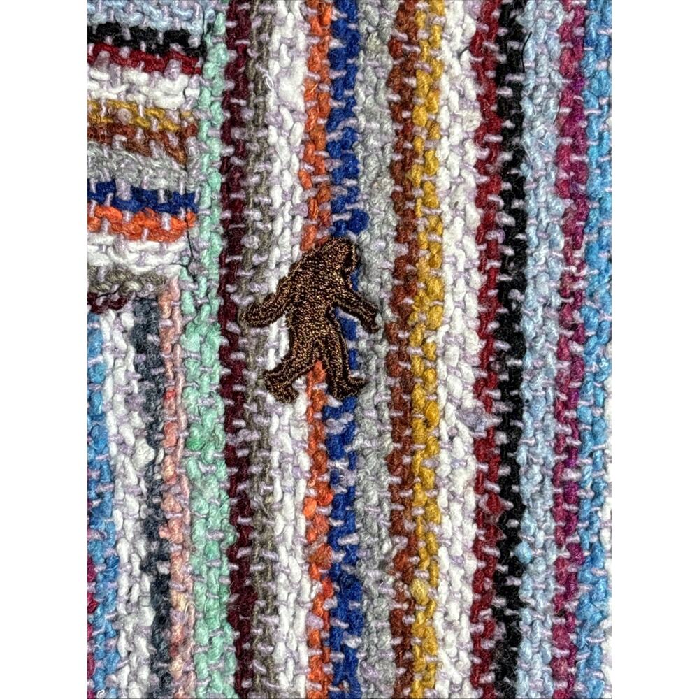 El Paso Saddleblanket Co. Eco Friendly Handmade Striped Baja Hoodie Pullover M - Picture 4 of 5
